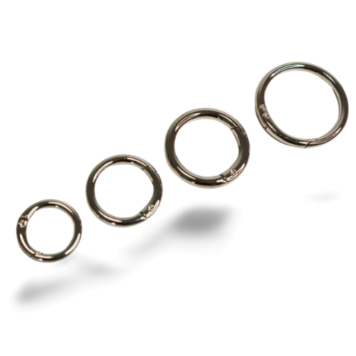 EvLis Metallkarabiner rund silber