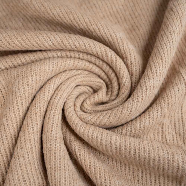 Strickstoff Beige Melange