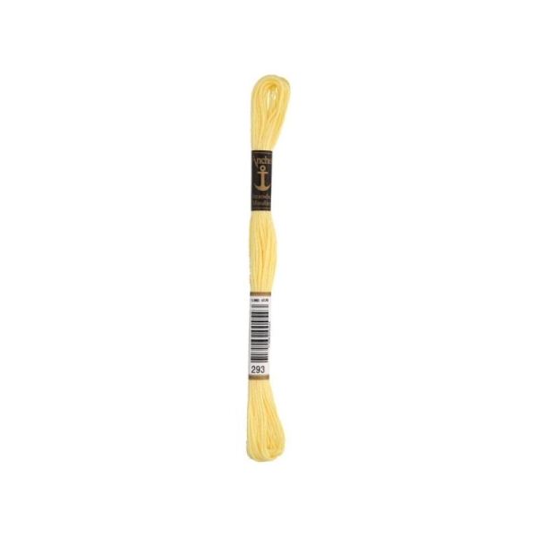 Anchor Sticktwist Garn 6-fädig pastellgelb