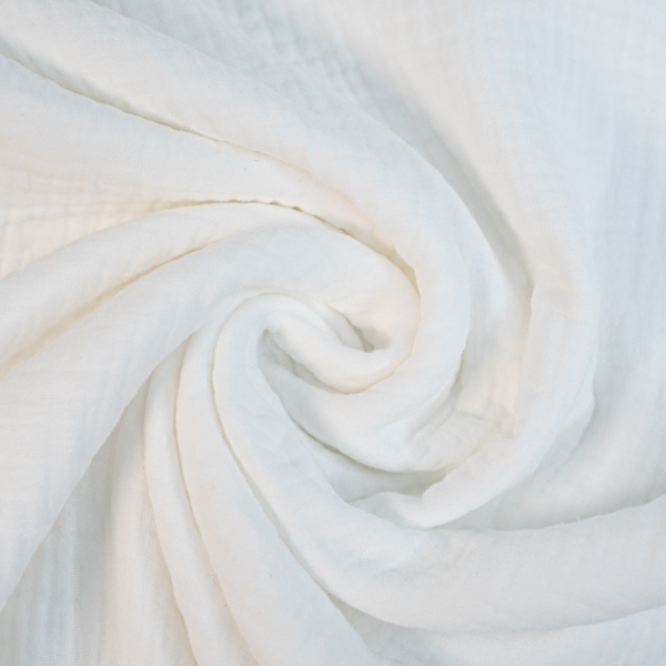 Musselin SCHWER Triple Gauze Uni weiß