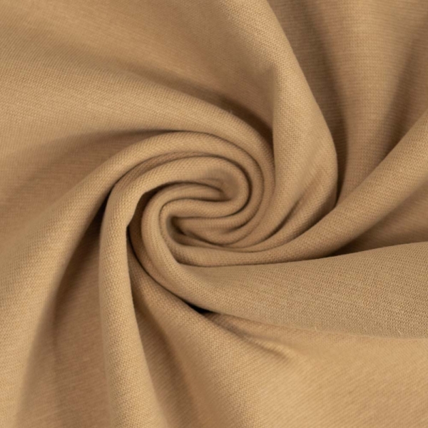 50cm Zuschnitt Feinstrick Bündchen sand
