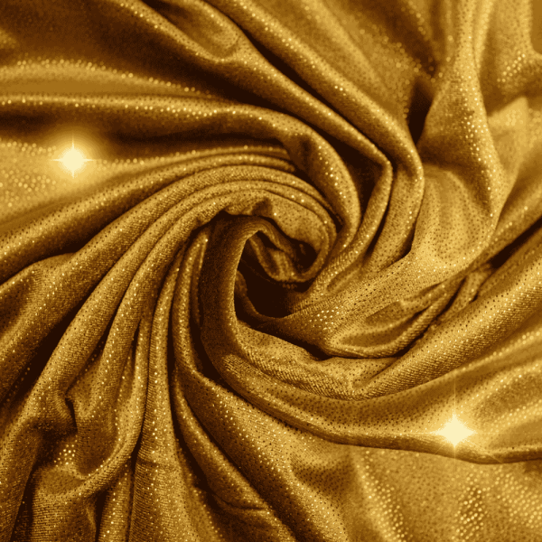 Samtjersey Glam senfgelb-gold