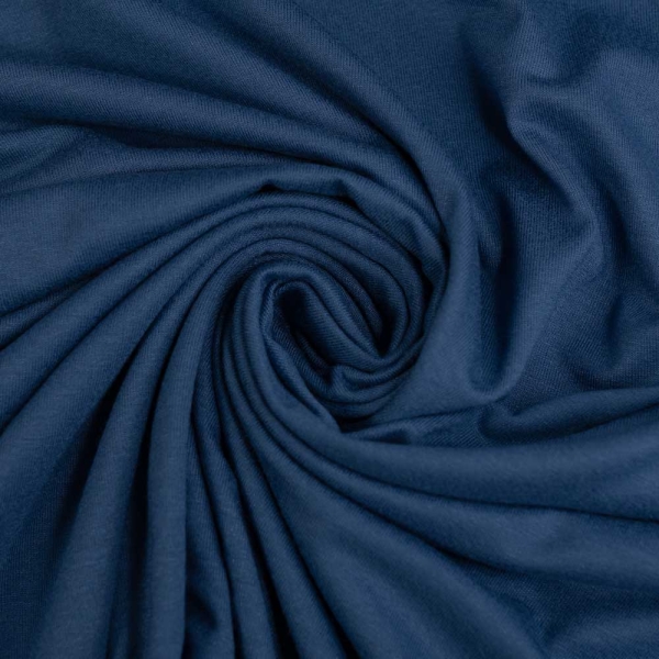 Viskosejersey marineblau