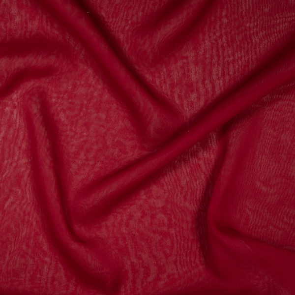 Italienischer Seiden Chiffon dunkelrot