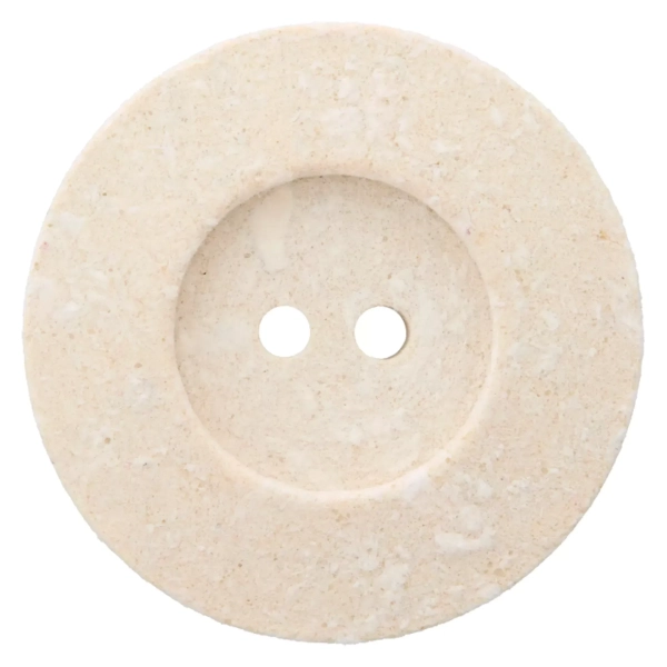 Knopf 2-Loch 30mm creme