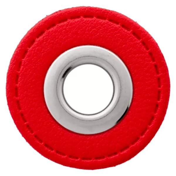 Lederimitat Ösenpatch 32mm rot