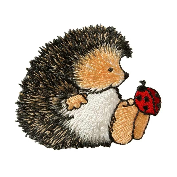 Applikation Igel mit Marienkäfer