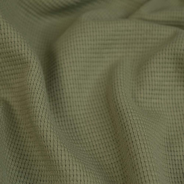 Waffeljersey Baumwolle khaki