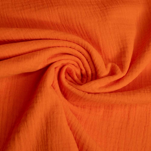 Bio-Musselin Double Neon orange