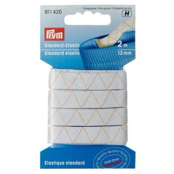 Prym 2 Meter Gummiband weiß Standard-Elastic 12mm