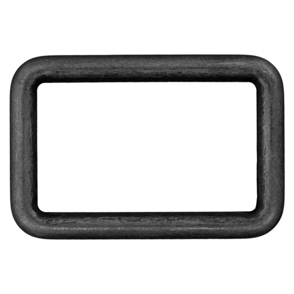 Rechteck-Ring schwarz antik 20mm