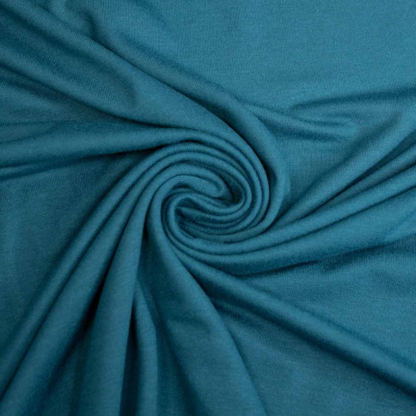 Viskosejersey Uni blaupetrol