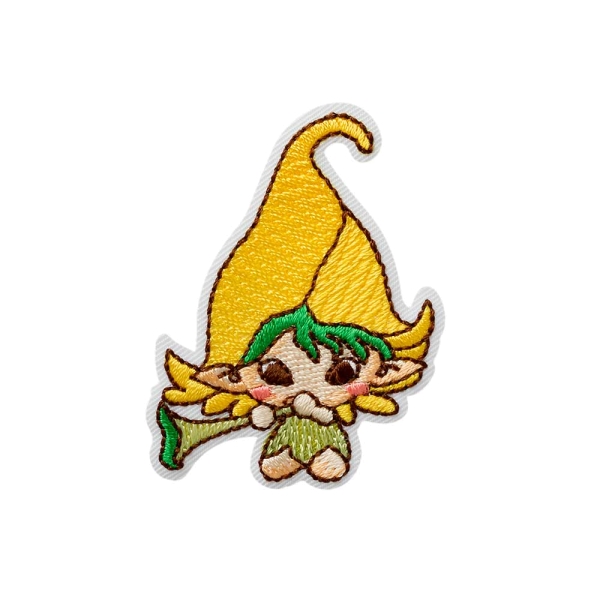 Applikation Troll mit Flöte