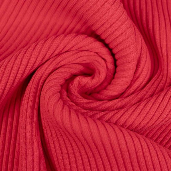 Grobstrick Bündchen rot