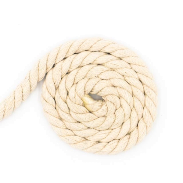 Soft Kordel 8mm gedreht natur