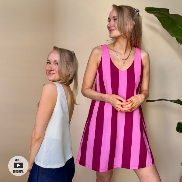 Schnittmuster sewingmachina Kleid und Top Emil