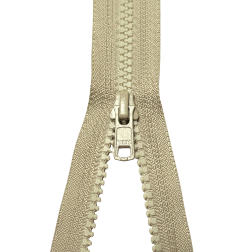 YKK teilbarer Reißverschluss Jacken Krampe oliv hell