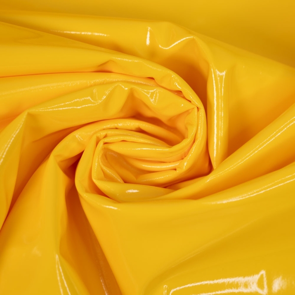 Lackleder Imitat gelb