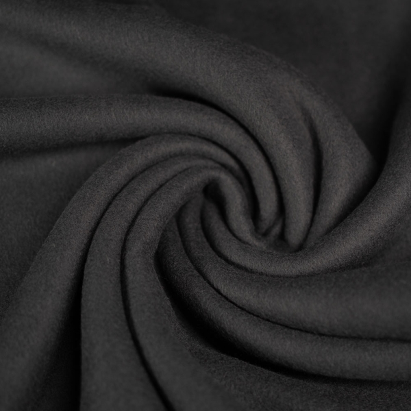 Bio Baumwoll Kuschelfleece schwarz