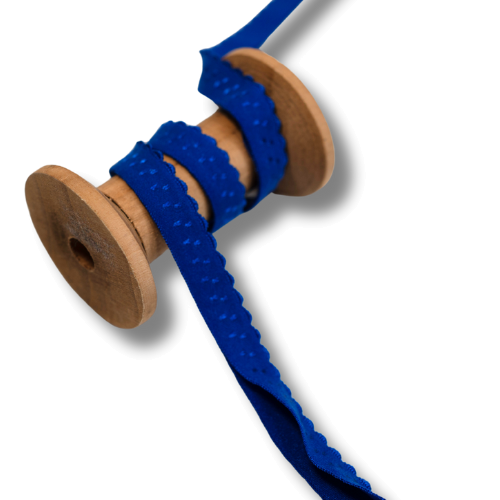 Elastisches Gummi Einfassband 20mm royalblau