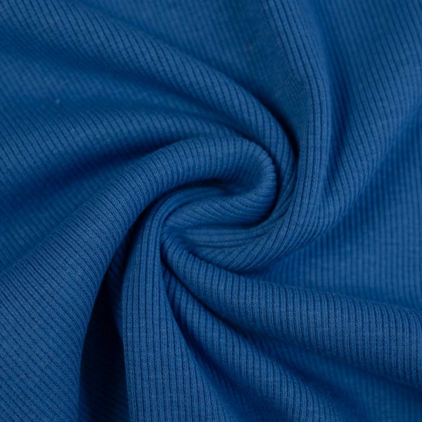 50cm Zuschnitt Ripp Bündchen royalblau