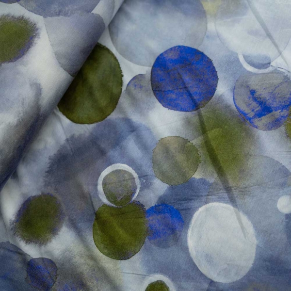 Bamboo Jersey Seifenblasen jeansblau